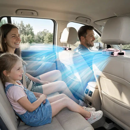 【Summer Survivals】Joytutus 2026 Car Seat Fan Clip on Fan Car Adjustable Fan, USB Rechargeable, LED Display, 360° Rotation, 100 Speeds Adjustment, Detachable Clip, Magic Tape, 20Hr 3000Mah Battery Summer Fan for Car Baby Stroller Backseat Dealsforyoudays