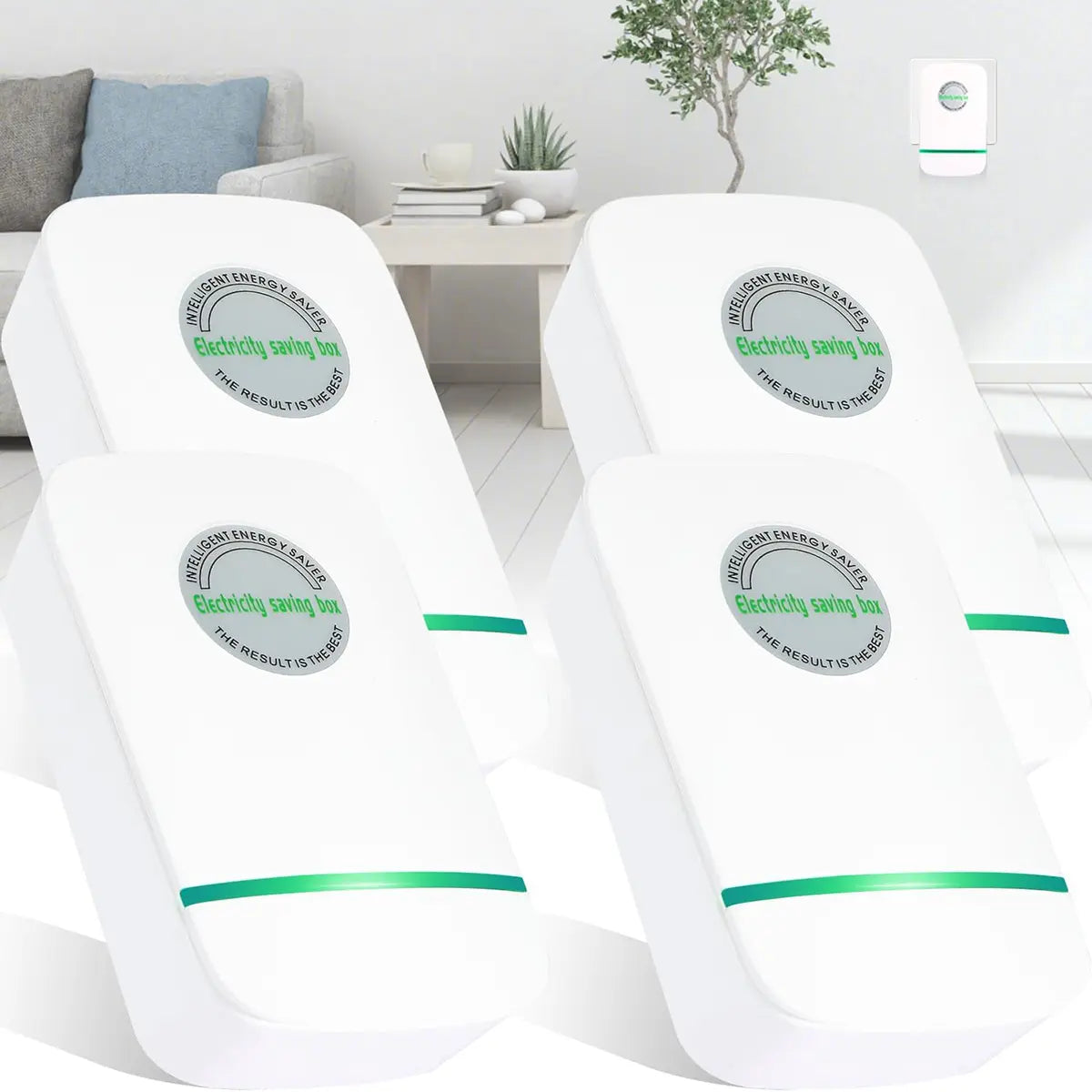 4PCS Smart Plug Device & Office US Plug with Built-In Indicator Light, for Home/Office/Restaurants/Factory