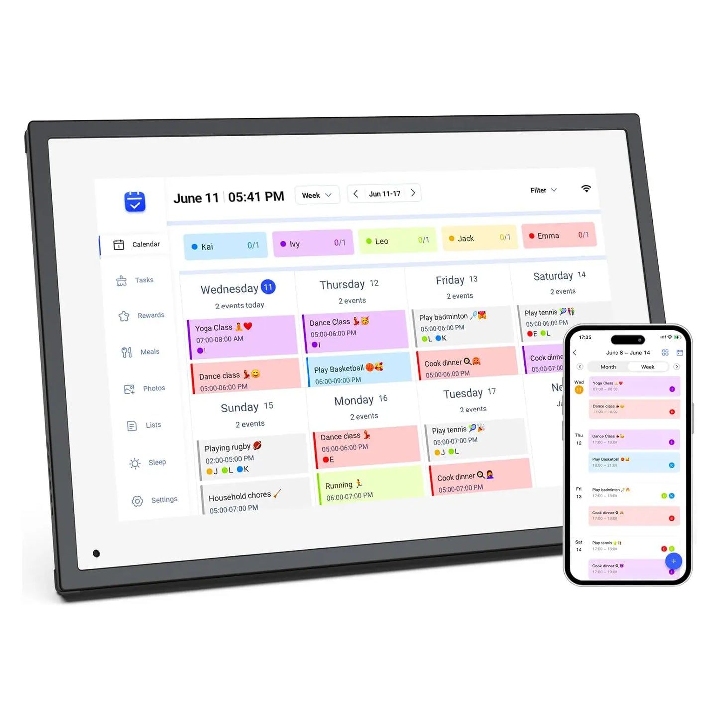 10.1 Inch Digital Calendar & Chore Chart, Smart Touchscreen Display for Family Schedules, Hearth Display Family Planner, Digital Photo Frame, Great for Organizing Your 2026-2027 Calendar Summerwins Dealsforyoudays,Father'Sdaygifts