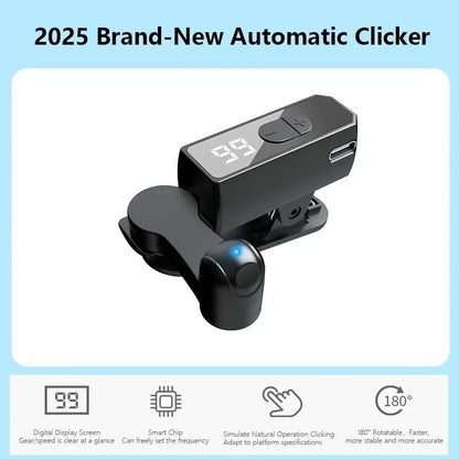 2026 Upgraded Mobile Game Auto Clicker Gaming Accessory, Built-In Battery, No Power Source Connection Needed, Smartphone Device Accessories for Live Streaming Likes