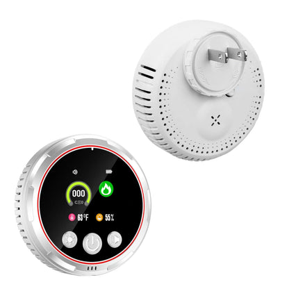 Smart Portable Detector with Temperature Humidity Monitoring, HD Display, Instant Alerts, Ideal for Apartments Rvs Kitchens