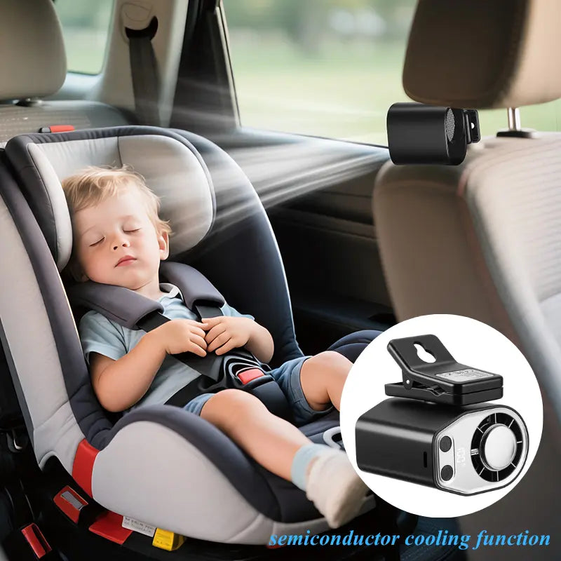【Summer Survivals】Joytutus 2026 Car Seat Fan Clip on Fan Car Adjustable Fan, USB Rechargeable, LED Display, 360° Rotation, 100 Speeds Adjustment, Detachable Clip, Magic Tape, 20Hr 3000Mah Battery Summer Fan for Car Baby Stroller Backseat Dealsforyoudays