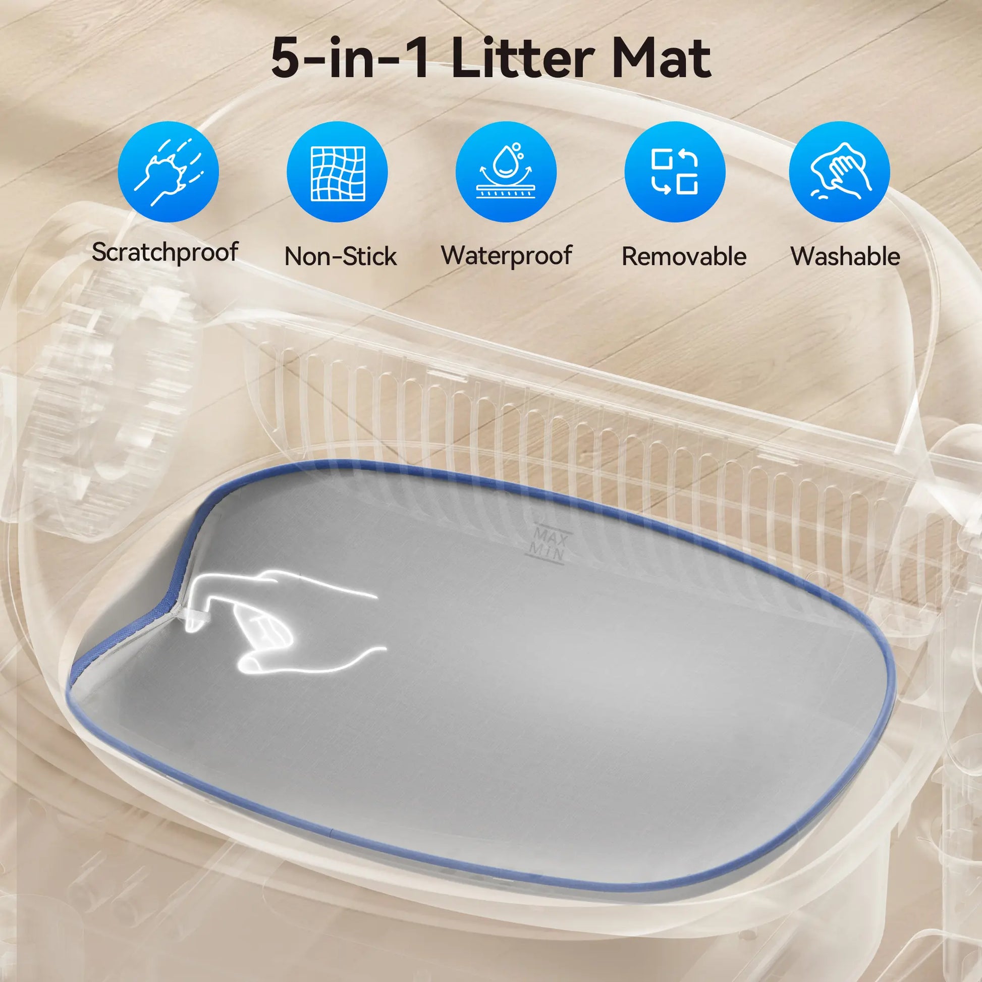 Thereye Open-Top Self-Cleaning Cat Litter Box with App Control Wifi Odor-Free Waste Disposal Includes Trash Bags 10L Capacity for Kittens Weighing from 3 to 30 Pounds.#Summervibes #Petlovers