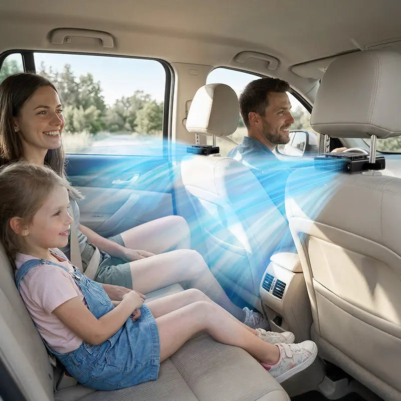 【Summer Survivals】Joytutus 2026 Car Seat Fan Clip on Fan Car Adjustable Fan, USB Rechargeable, LED Display, 360° Rotation, 100 Speeds Adjustment, Detachable Clip, Magic Tape, 20Hr 3000Mah Battery Summer Fan for Car Baby Stroller Backseat Dealsforyoudays