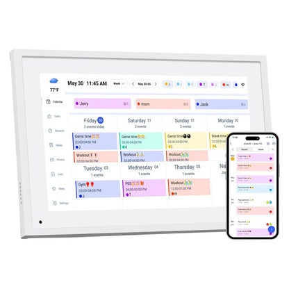 10.1 Inch Digital Calendar & Chore Chart, Smart Touchscreen Display for Family Schedules, Hearth Display Family Planner, Digital Photo Frame, Great for Organizing Your 2026-2027 Calendar Summerwins Dealsforyoudays,Father'Sdaygifts