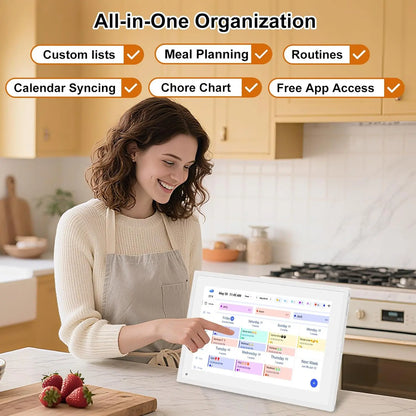 10.1 Inch Digital Calendar & Chore Chart, Smart Touchscreen Display for Family Schedules, Hearth Display Family Planner, Digital Photo Frame, Great for Organizing Your 2026-2027 Calendar Summerwins Dealsforyoudays,Father'Sdaygifts