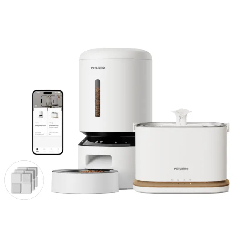 PETLIBRO Granary Smart Camera Feeder & Dockstream 2 Cordless Smart Fountain
