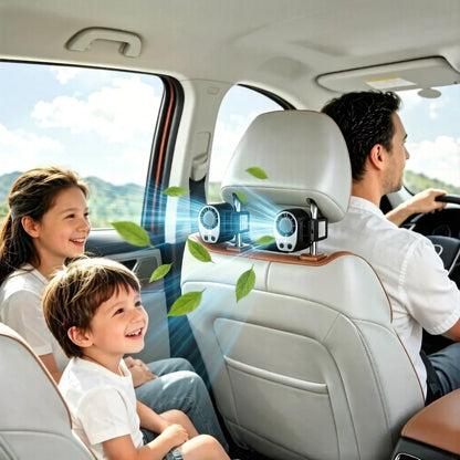 【Summer Survivals】Joytutus 2026 Car Seat Fan Clip on Fan Car Adjustable Fan, USB Rechargeable, LED Display, 360° Rotation, 100 Speeds Adjustment, Detachable Clip, Magic Tape, 20Hr 3000Mah Battery Summer Fan for Car Baby Stroller Backseat Dealsforyoudays