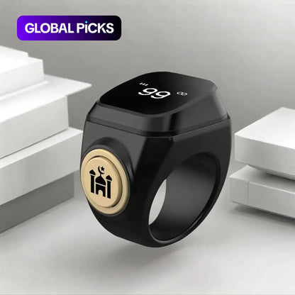 Smart Modern Prayer Beads Ring with Timer, App-Connected Waterproof Electronic Tasbih Counter, Tasbeeh Counter, Ideal for Muslim Prayers and Daily Worship #GLOBAL PICKS