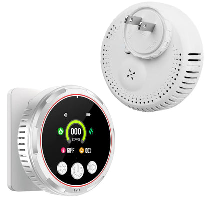 Smart Portable Detector with Temperature Humidity Monitoring, HD Display, Instant Alerts, Ideal for Apartments Rvs Kitchens