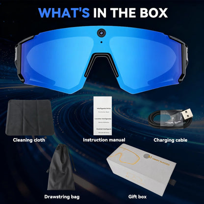 2026 New AI Smart Sport Sunglasses with HD 32MP Camera, 1200P Video Recording, AI Assistant (Chatgpt) & Real-Time Translation, Voice Control, Bluetooth 5.4 & Wifi – Ideal for Cycling, Golf, Running & Driving,Father'Sdaygifts