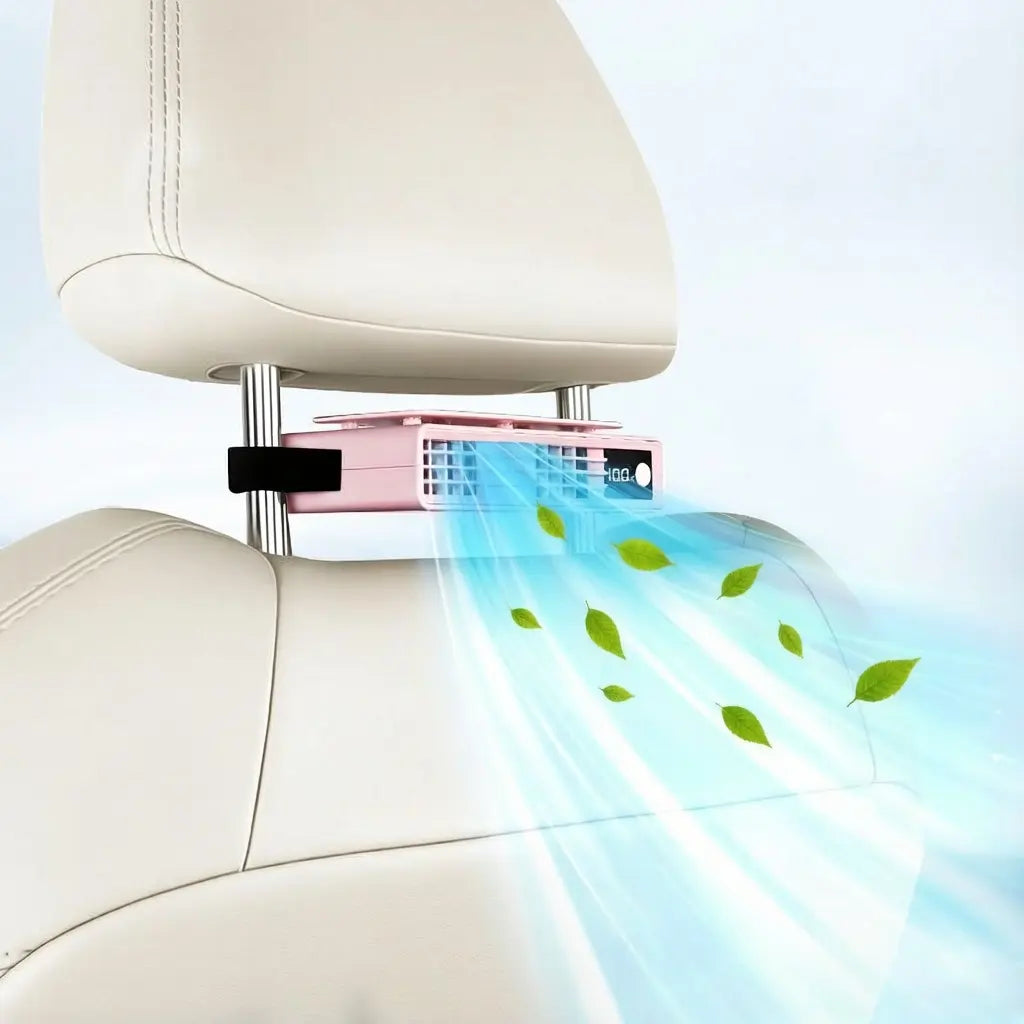 【Summer Survivals】Joytutus 2026 Car Seat Fan Clip on Fan Car Adjustable Fan, USB Rechargeable, LED Display, 360° Rotation, 100 Speeds Adjustment, Detachable Clip, Magic Tape, 20Hr 3000Mah Battery Summer Fan for Car Baby Stroller Backseat Dealsforyoudays
